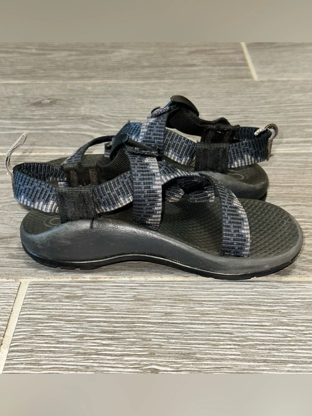Chaco Kids Z1 EcoTread Athletic Sport Sandal Youth Size 11 Navy Slides Outdoor